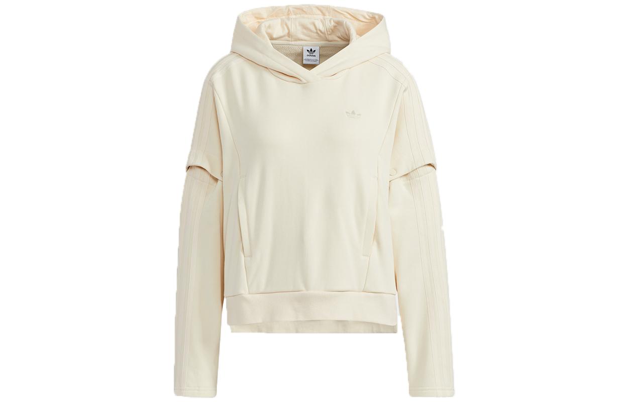 Adidas Originals Contemporary Hoodie Sweatshirt Women s Ecru HC6605 36