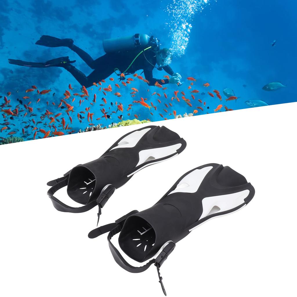 1 Pair Swimming Fins PP and   Comfortable To Wear Lightweight Anti Slip Diving Fins for Men Women