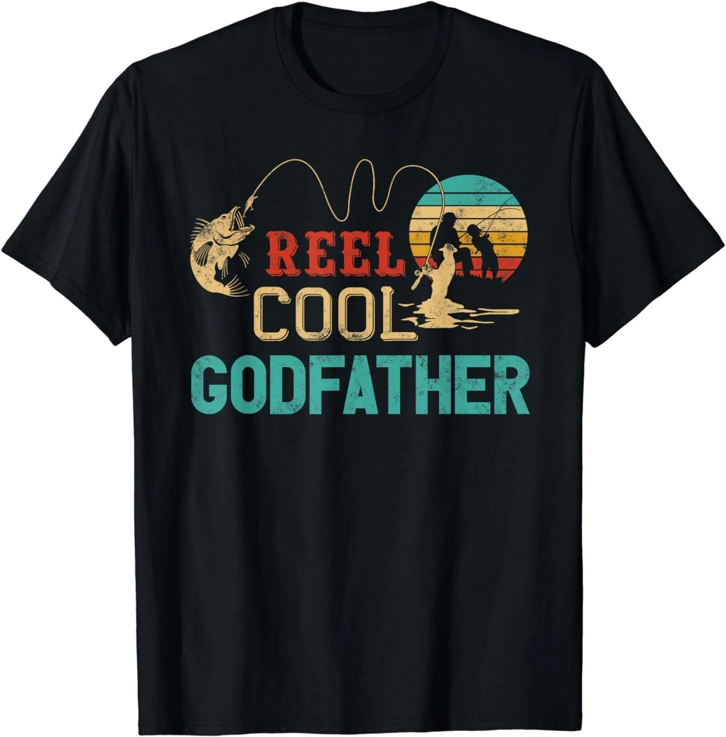 Reel Cool Godfather vintage funny fishing rod Gift Unisex T-Shirt 3XL