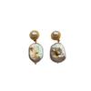 Baroque Natural Irregular Pearl Earrings Earrings Love Niche Unique Retro Luxury Exquisite Versatile