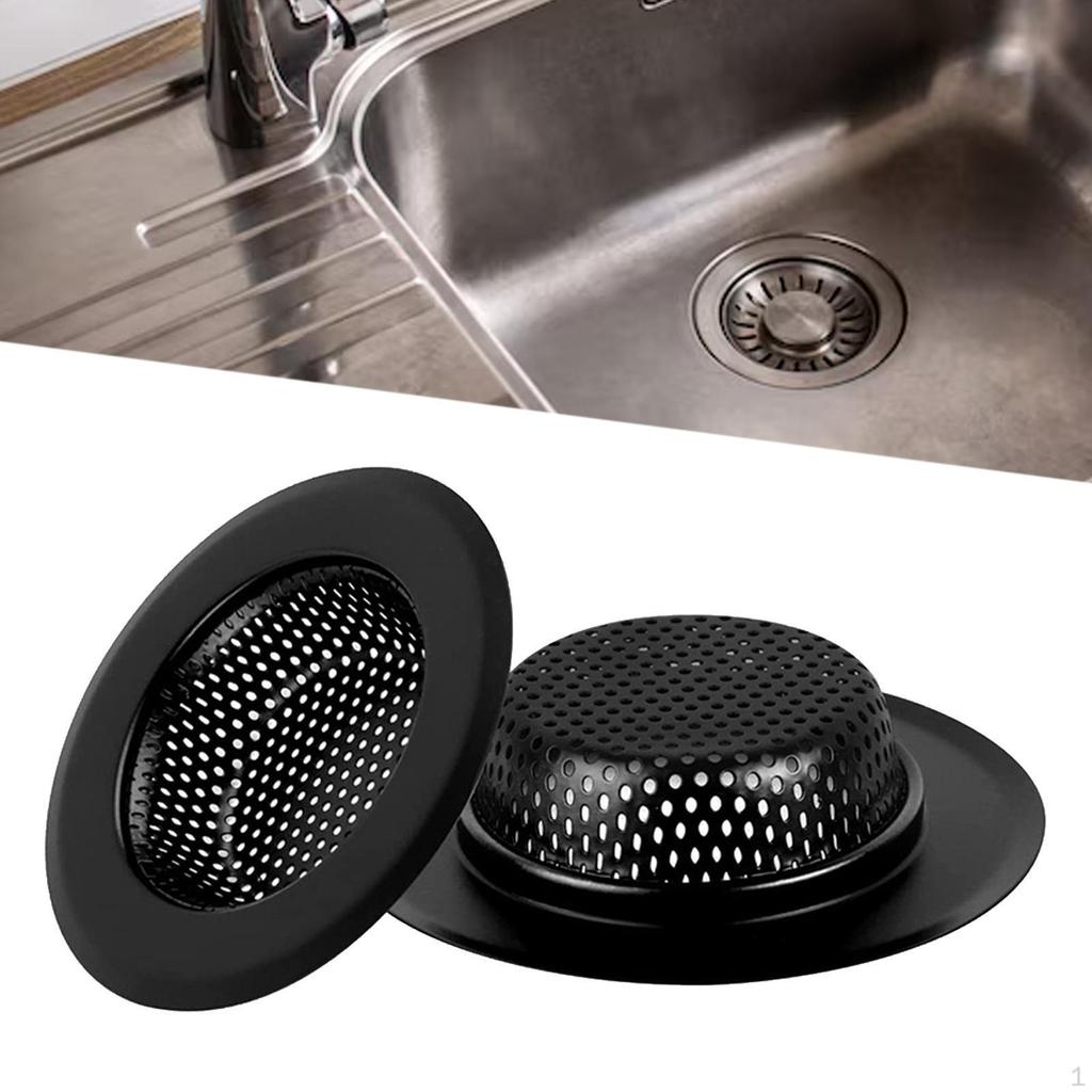 Shower Drain Hair Catcher Stainless Steel Wide Rim Supplies Up Sink Stopper Kitchen Strainer