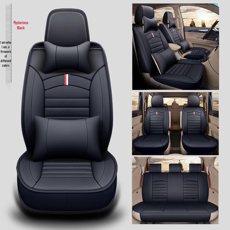 Four-Season Full-Coverage Seat Cushion for Seven-Seat Vehicles: Compatible with Wuling Hongguang S, Baojun 730, Weiwang M50f