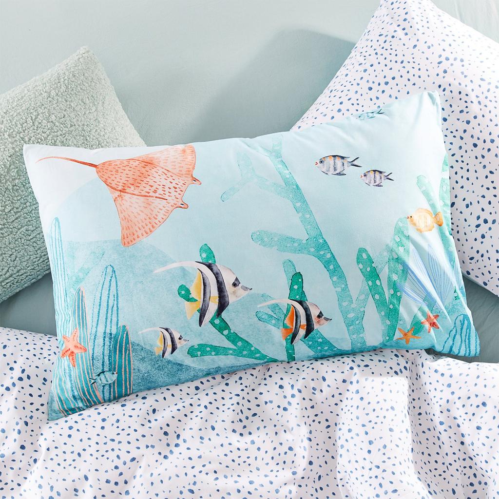 Meeres-Tier-Bettwäsche-Set: 100% Baumwoll-Bettbezug, Einzelbett- bis Queen-Size