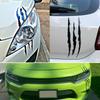 2pcs Claw Car Stickers, Black Car Headlight Decals, Claw Scratch