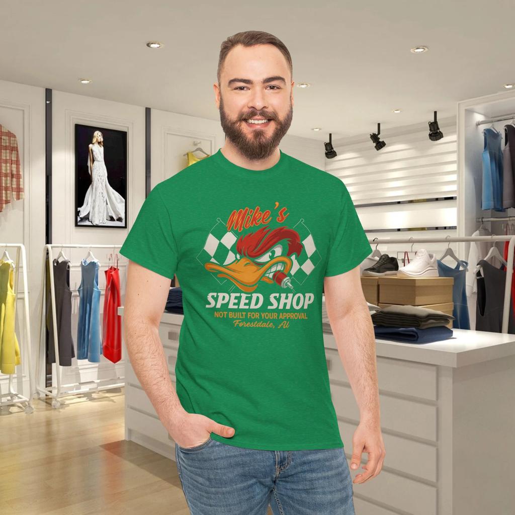 Personalized Hot Rod Garage Speed Shop Hot Rod Duck T- Shirts