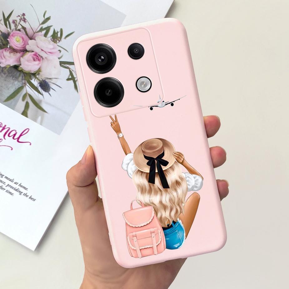 For Xiaomi Poco X6 Pro 5G Case Cute Fashion Cartoon Cover Soft TPU Phone Cases For Xiaomi Poco X6 PocoX6 Pro X6Pro Fundas Bumper