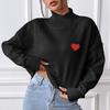 Women's Casual Fashion Comfortable Deep Turtleneck Pullover Loose Casual Bottoming Sweater