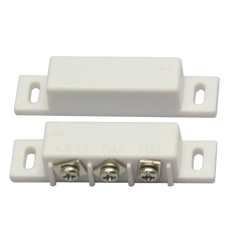 10PCS 3 Port Wired Door Window Sensor Detector Magnetic Switch NO NC Door Sensor
