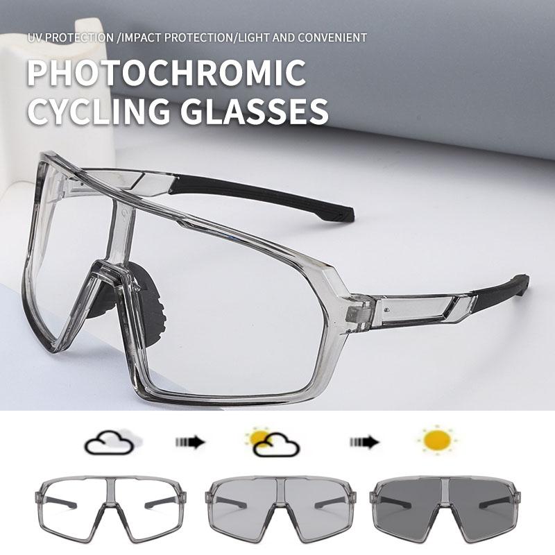 Cycling Glasses Pochromic Sunglasses Men Women Mountain Bike Road Eyewear New Bicycle Riding Outdoor Sports Hiking Goggles
