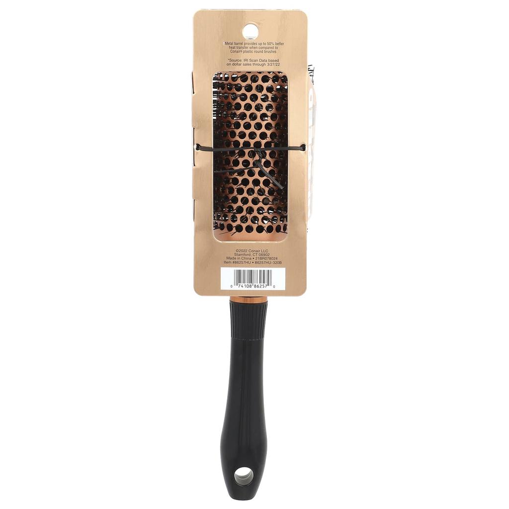 Copper Collection, Quick-Drying Small Round Hair Brush, 1 Brush