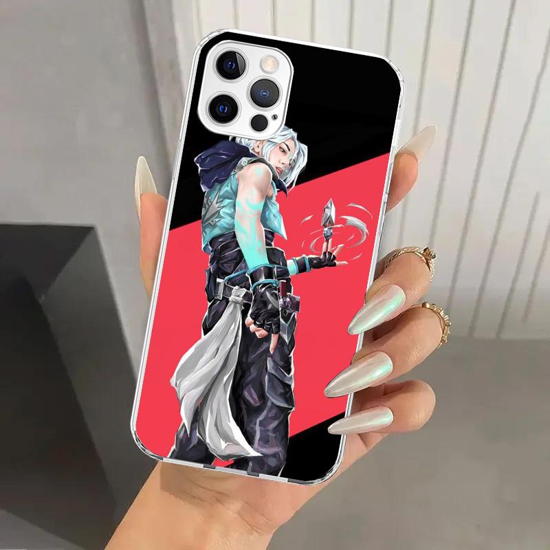 Valorant Jett Handyhülle für iPhone 17 Air 16 15 Plus 14 13 Mini 12 11 Pro Max 16E 7 8 SE 2020 Weiche Funda Druckschale 16 15 14 1