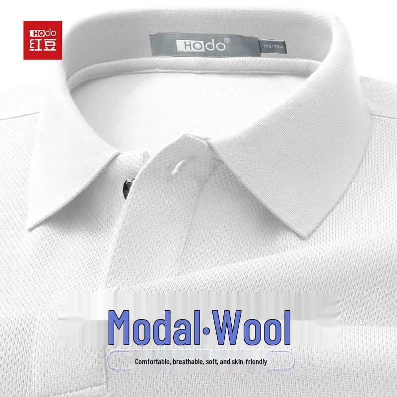 Hodo Men s Wool-Modal Blend Long Sleeve Polo Shirt 170