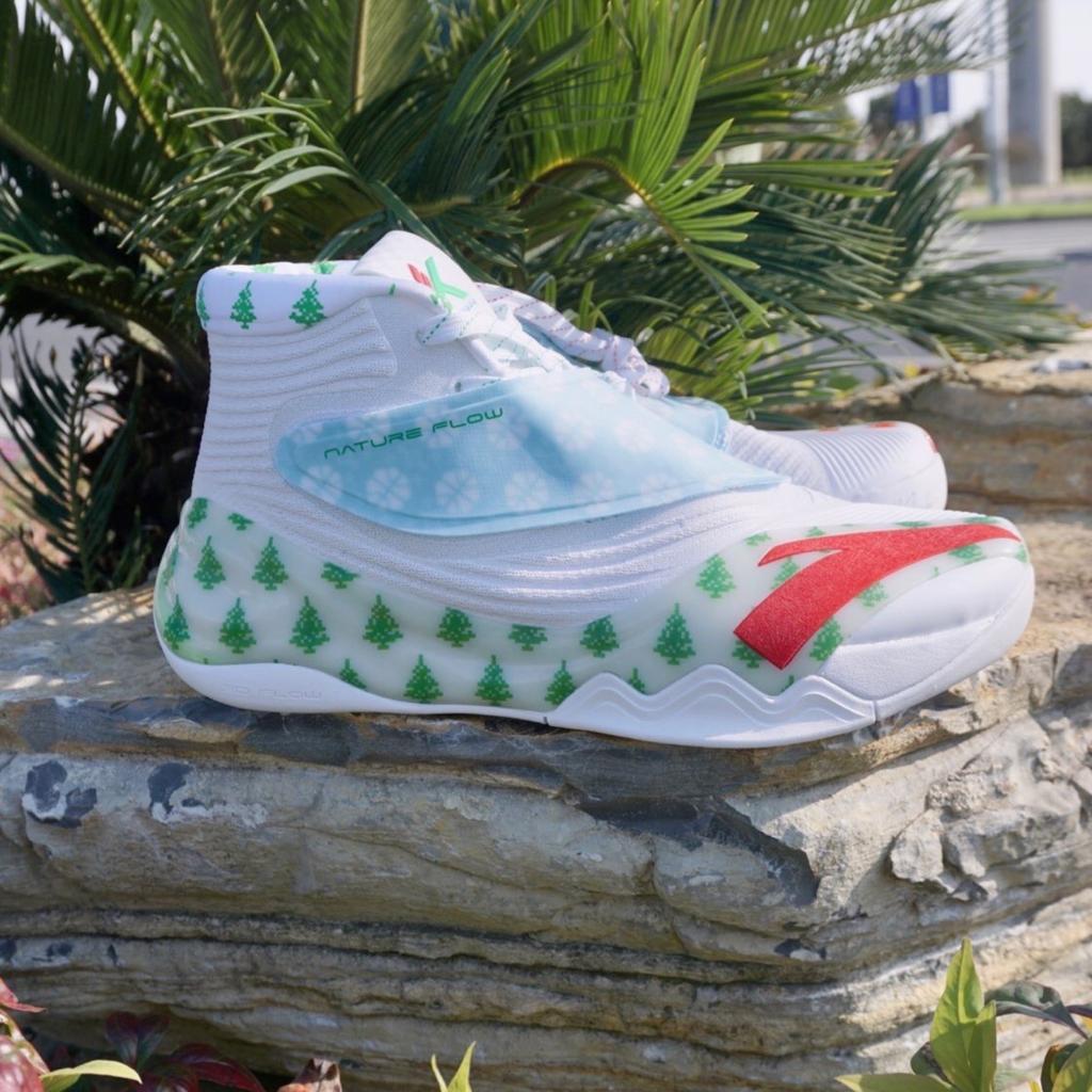 Anta KT6 Thompson Durable Non-Slip High-Top Basketball Shoes Men sneaker White Red Green 112111101-2