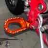 Compatible CNC Aluminum Rearset Footpegs for KTM Hengjian Z300 and Ke Weisi K23AJ1 Models.