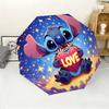 1pc Disney Licensed Cute Stitch Automatic Umbrella | All-Weather, Portable Folding Umbrella, Ideal For Christmas And Birthday
