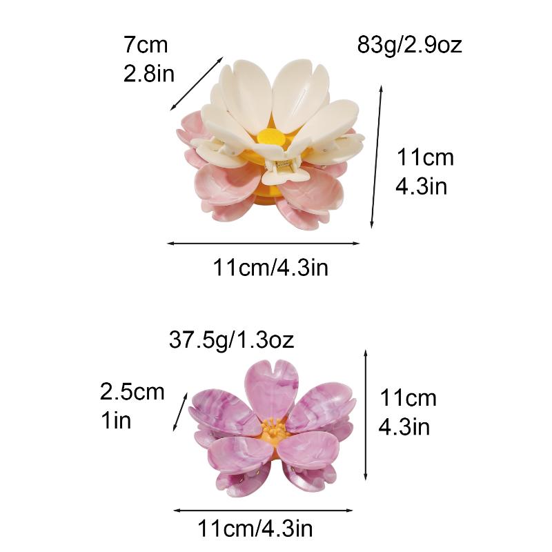 1 Set Magnetic Refrigerator Household Snack Single/Double Layer Fixed Tongs 5/10 Petals Food Creative Lotus Sealing Clip