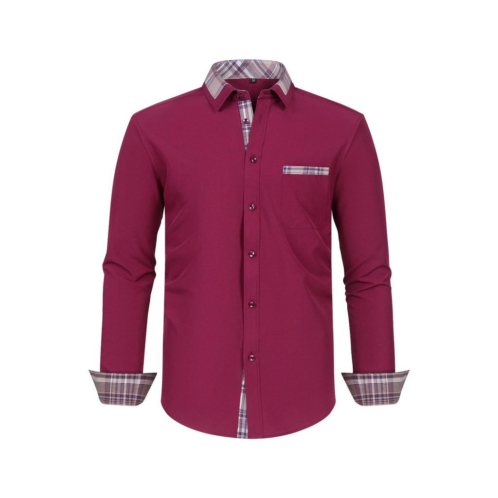 Men's Loose Classic Lapel Multi-pocket Industrial Work Shirt Top