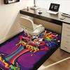 Cute Rainbow Man Office Carpet Soft Polyester Entrance Carpet Washable Non-slip Machine Washable Indoor Carpet Living Room Bedroom Dining Ta