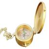 Antique Brass Compass Nautical Maritime Pocket Compass With Leather Case Gift 2"