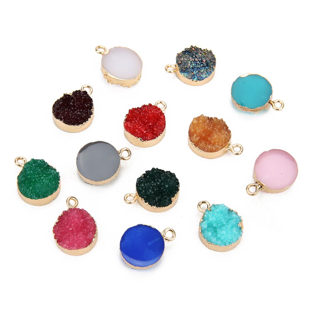 5Pcs/lot Resin Imitation Crystal Cluster Charms Colorful Pendant for Jewelry Making Accessories DIY Necklace Earrings Bracelet