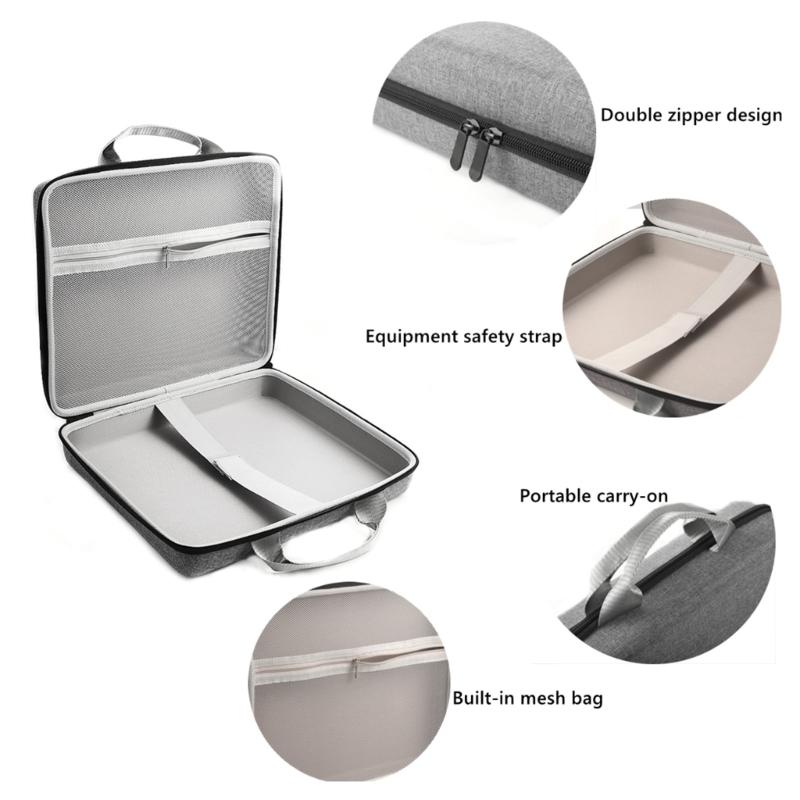 Portable EVA Hard Shell Case Bag Satellite Receiver Protections Box with Spacious Interior for Mini Router