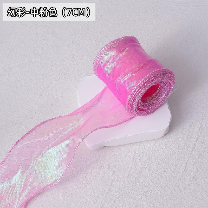 

Chiffon Ribbon Organza Satin Lace for For DIY Bows Gift Wrapping Flower Bouquet Hair Accessories Sewing Trim Crafts Materials 10Meters