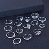 Bohemian European & American Women's 15-Piece Ring Set