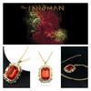 Sandman Same The Ruby Necklace Square Pendant Cos Props Birthday Christmas Gift