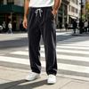 Men's Corduroy Straight Leg Pants Wide Fit Vintage Casual High Street for Fall