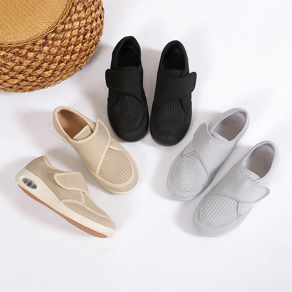 2026 Scarpe per Diabetici Larghezza Regolabile Piedi Gonfi Camminata Antiscivolo Scarpe Ortopediche per Artrite Fascite Plantare Alluce a Martello