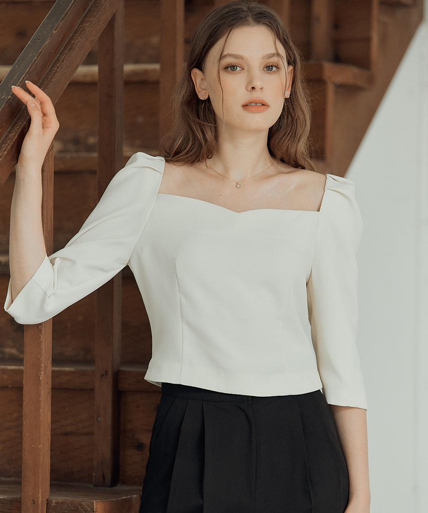 DEHEVE Chloe Tulip Blouse [Ivory]