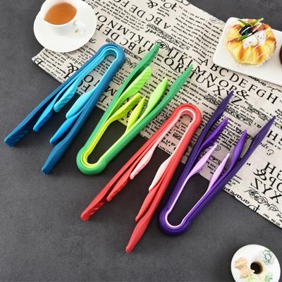 3Pcs Food Clip with Non-Slip Handle Food Grade Heat-Resistant Reusable Salad Bread Cake Food Tongs Grill Kitchen