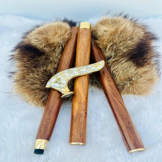 91.44 Cm Victorian Flower Walking Stick Cane Brass Gift for Men and Women Handmade Design Gift Everyday Use Best Gifts