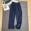 Womens High Waist Straight Leg Woven Casual Pants Reflective Print Daily Wear