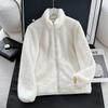 Women's Trendy Winter Thick Fleece Stand Collar Zipper Hoodie Jacket