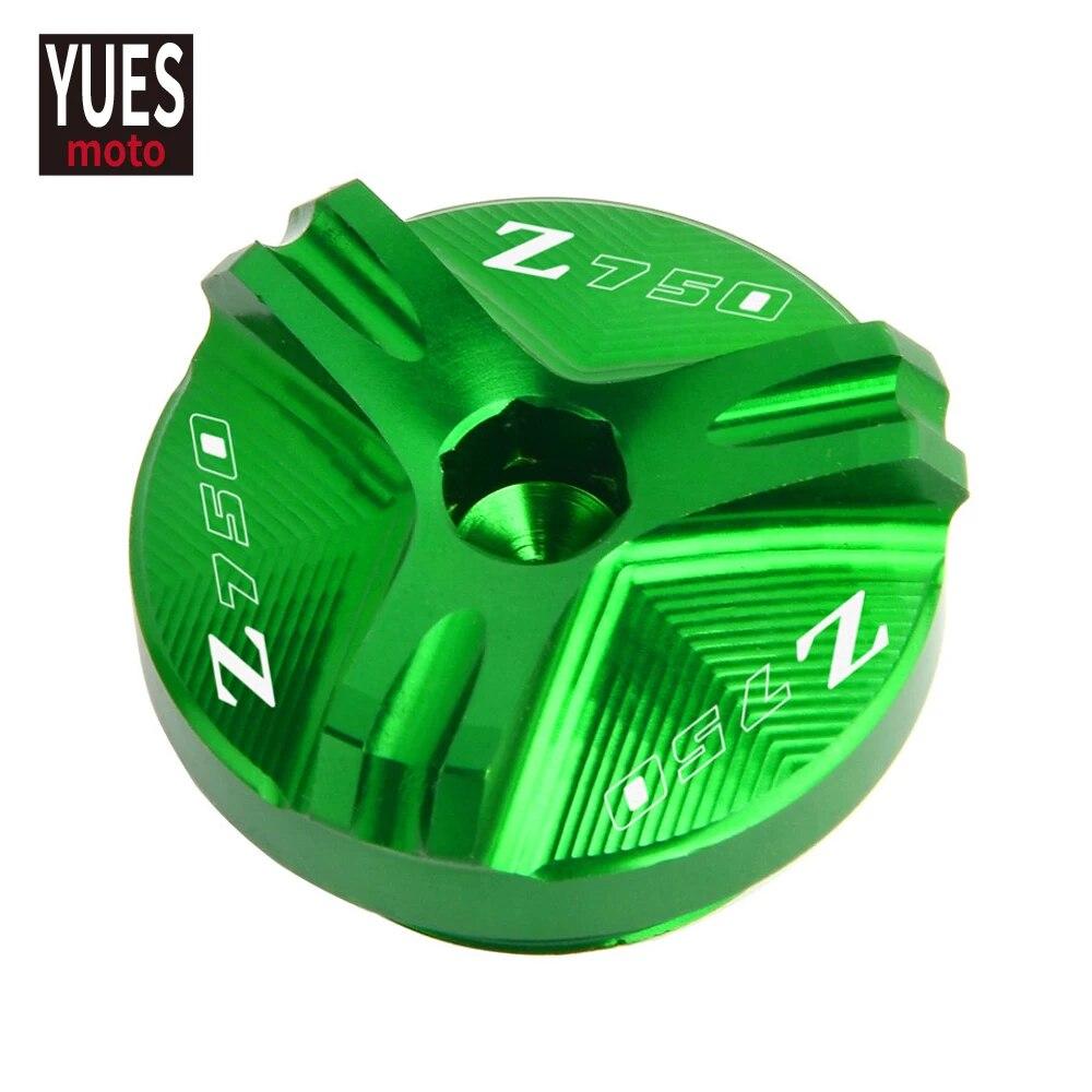 Motocyklové příslušenství Kryt filtru motorového oleje Víčko olejové zátky s logem PRO KAWASAKI Z750 S 2006 2007 2008 2009 2010 2011 2012