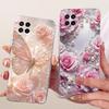 Clear For Samsung Galaxy M32 Case Luxury Fashion Butterfly Funny Cute Painted Cover For Samsung M32 SM-M325F SM-M325FV Casing