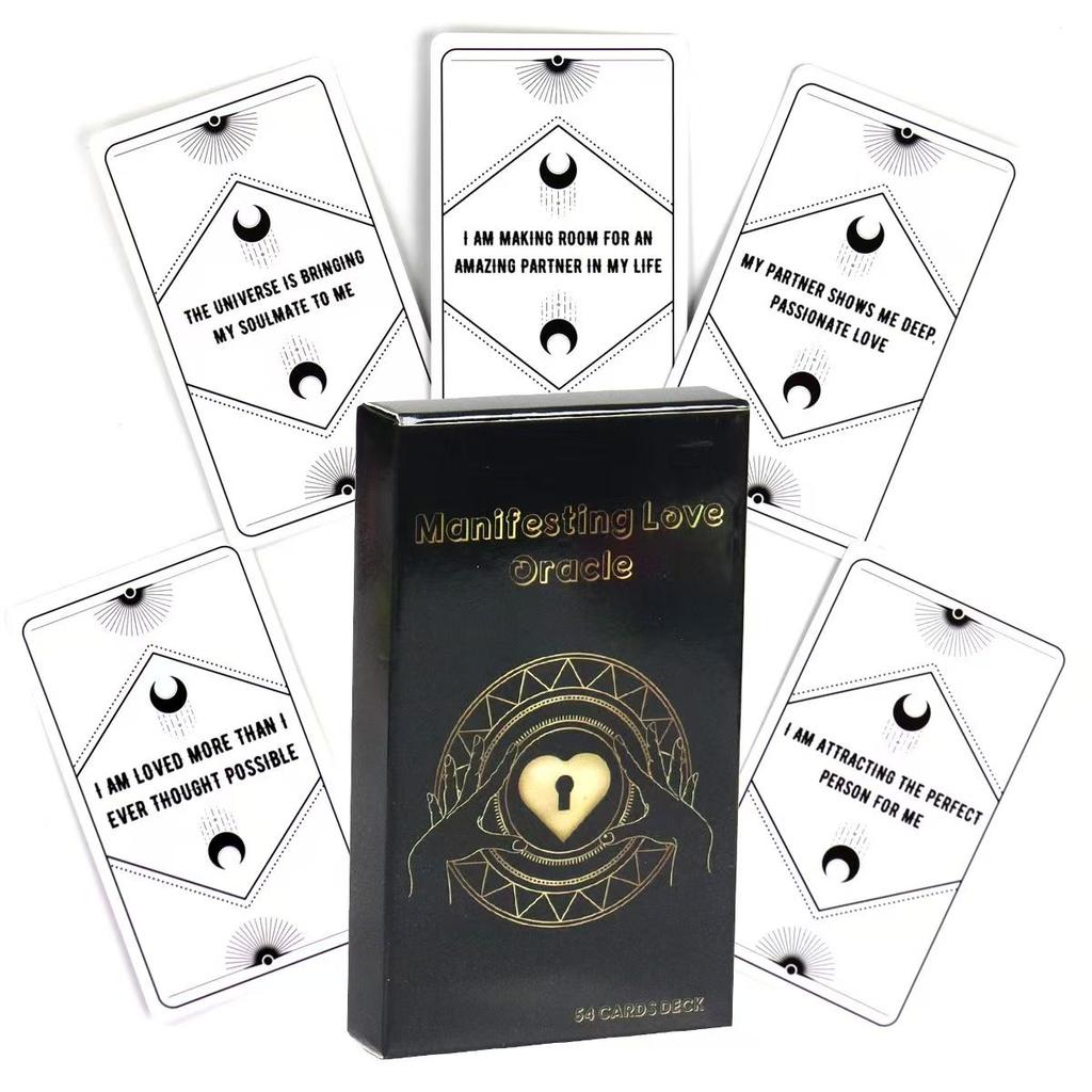 Manifesting Love Affirmation Cards 10.3*6cm - Affirmation Deck To Manifest Your Soulmate & Attract Love 54 Pcs Cards