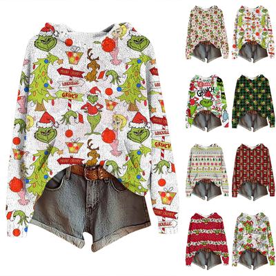 Sweatshirts For Women Knit Sweater Cute Shirt Fall Pullover Hooded Sweatshirt