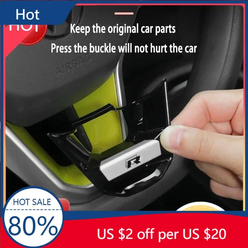 New ABS Metal R Rline Emblem Car Steering Wheel Decoration Sticker For Volkswagen R-Line GTI Polo Golf Passat Scirocco Jett