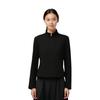 FILA Milano Series Classic Simple Fashion Comfortable Versatile Knitted Long Sleeve T-Shirt Women Tops F11W545205FBK