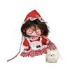 10cm/20cm Baby Doll Cotton Dress Set for Women and Kids - Plush Doll Outfit