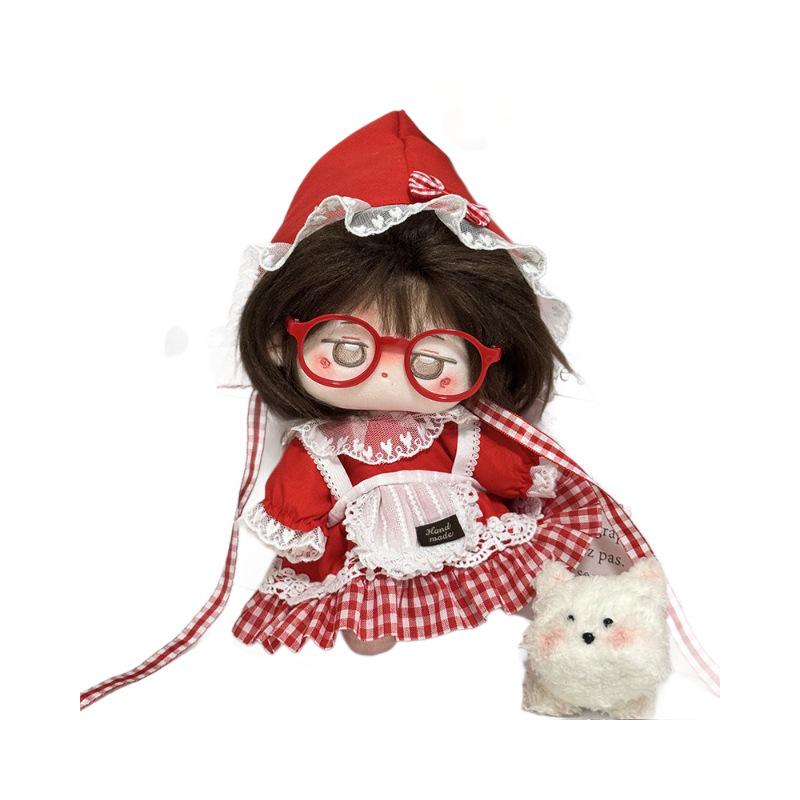 10cm/20cm Baby Doll Cotton Dress Set for Women and Kids - Plush Doll Outfit