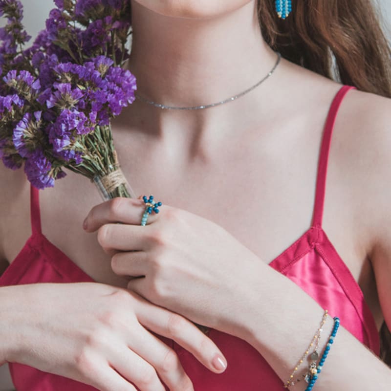 L’OMBRILLANT Surgical Dot Bracelet_Anklet (YELLOW)