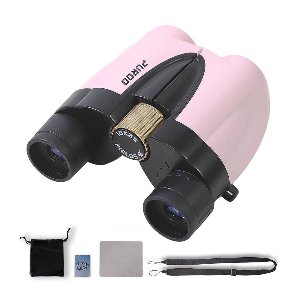 PUROO Binoculars for Live Dome and 10x High Lightweight and Opera Glasses for Pink Concerts, Sports, Theater, Magnification, Compact, Women,