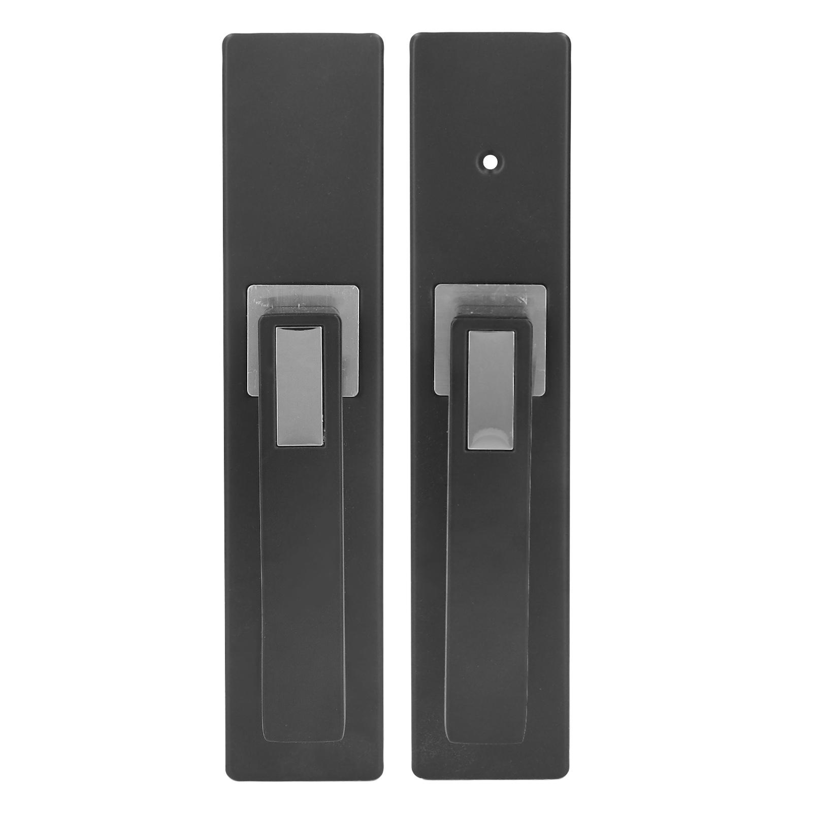 

Indoor Room Lock Low Noise Firm Fitting Aluminium Alloy Bedroom Hardware Handle Lock with 3 Keys Black Silver