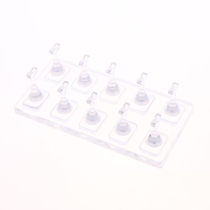 1 Set Non-Magnetic Nail Display Acrylic Nail Display Stand Tips Holder Nail Practice Stand Fingernail Diy Manicure Stand Tools