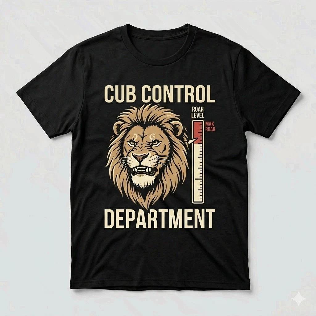 Roar Control Department Lion Dad Shirt Father s Day Gift Tee L