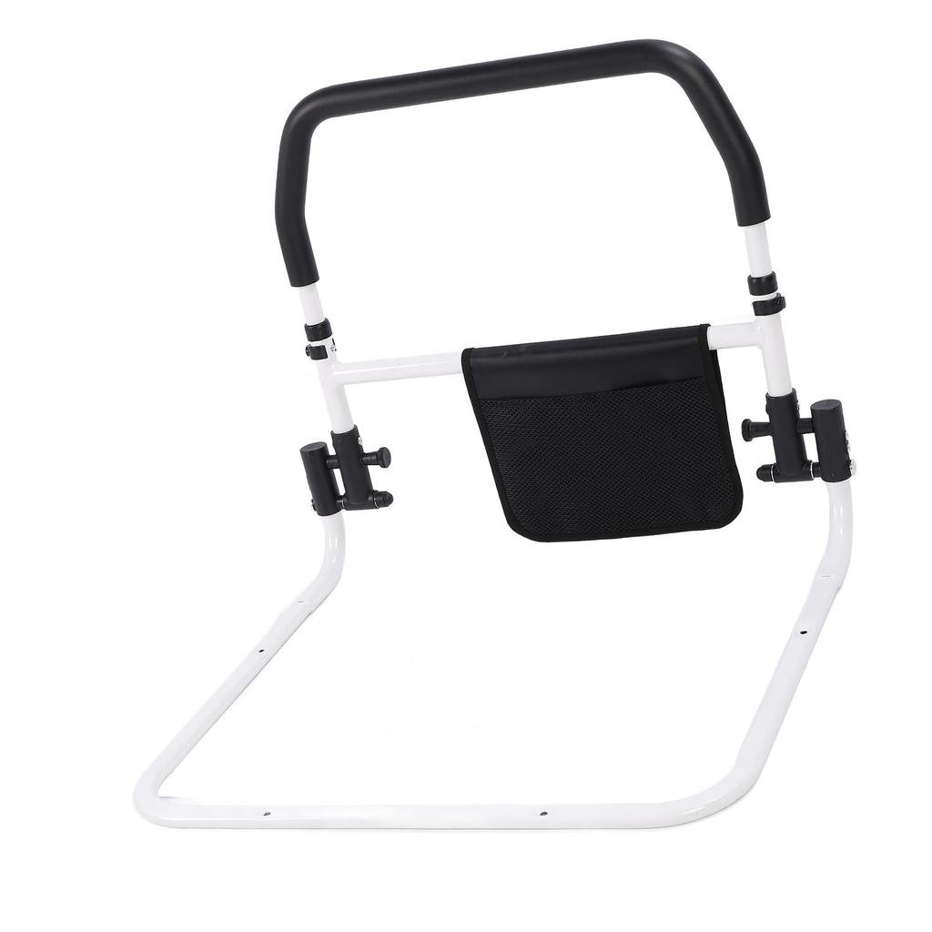 Elderly Bed Rail 180 Degree Folding Ergonomic No Punch Safety Bed Assist Grab Bar for King Queen