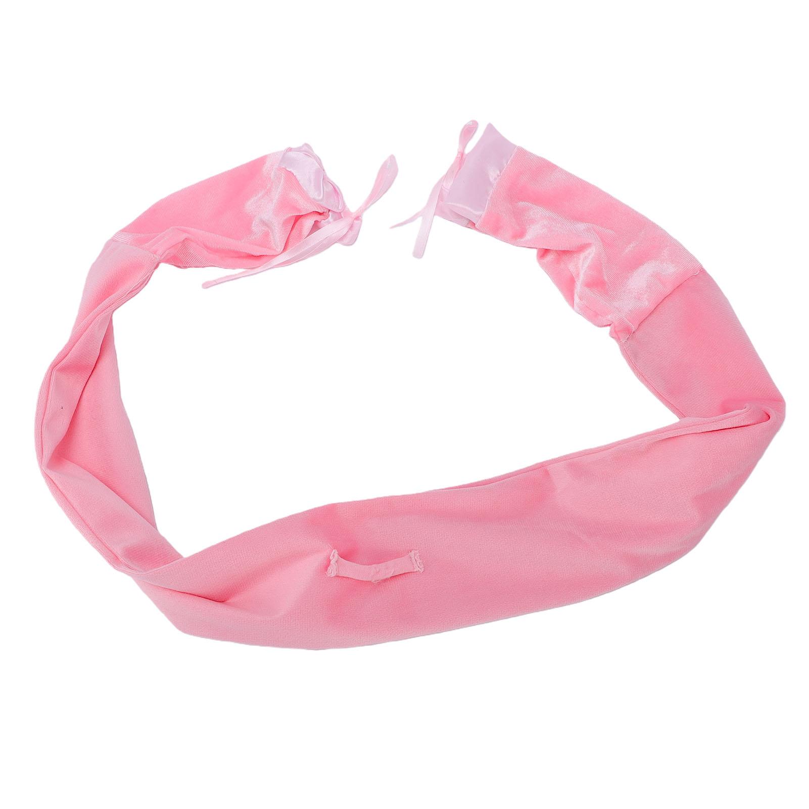 

Heatless Curl Scrunchie for Sleeping Overnight No Heat Soft Waves Curler Curling Band for Long Hair Pink